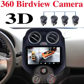 Para Nissan Micra de Março de Pulso K13 2010~2021 Multimídia para Carro GPS de Navegação de Rádio NAVI Jogador CarPlay 360 BirdView 3D