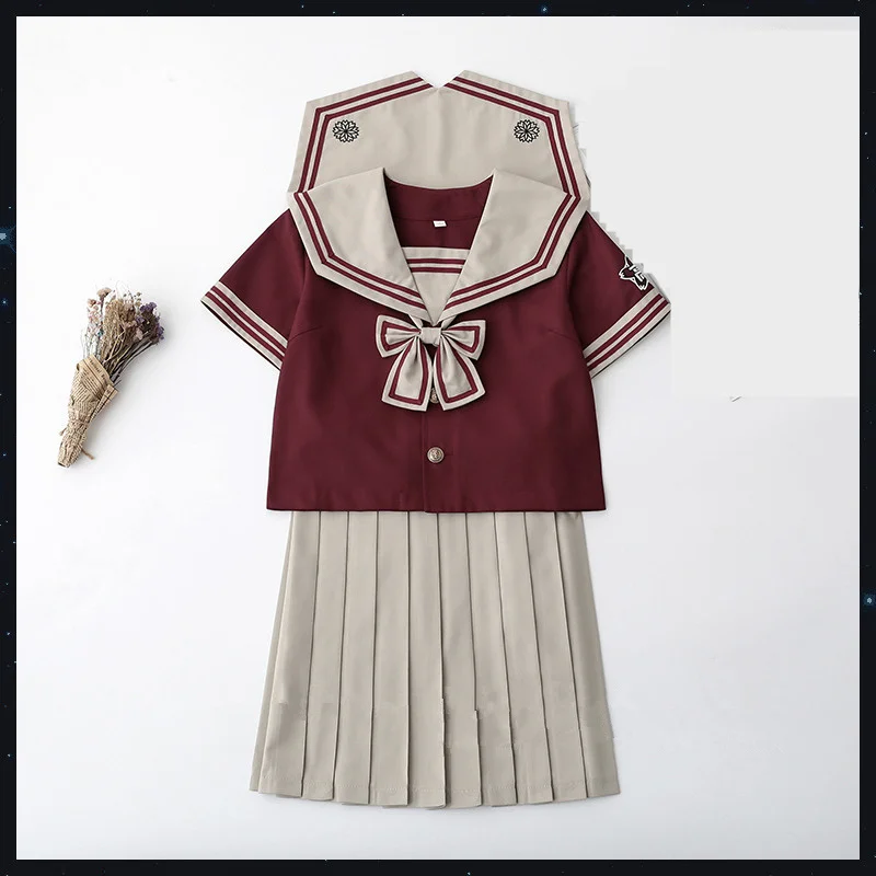 2020 moda de nova jk uniforme de saia feminina roupa de marinheiro Japonês macio menina de saia pregueada faculdade estilo meio terno