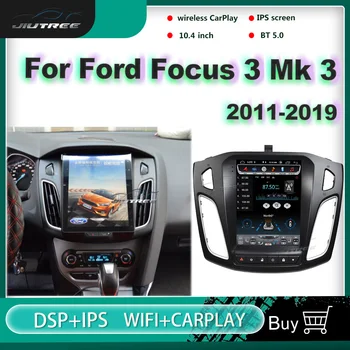 Tesla estilo ecrã do rádio do Carro Para Ford Focus Mk 3 3 2011~ 2019 auto-Rádio Multimédia Player de Vídeo de Navegação GPS Android