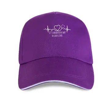 novo boné chapéu É Um Belo Dia Para Salvar Vidas Boné de Beisebol de Mulheres Bonito Pulsação Gráfico Engraçado Superior Estética 90 Enfermeira Presente T