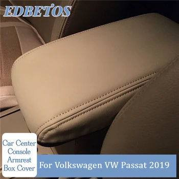 A Volkswagen VW Passat 2019 Carro do Centro de apoio de Braço Tapete Interior Braços Almofada de Armazenamento Tampa da Caixa de Tapetes Braço Protetor de Almofada
