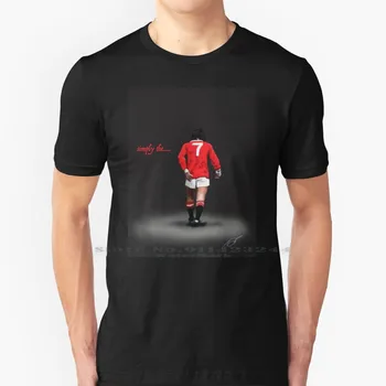Simplesmente O...... Melhores. George Best. Lenda T-Shirt de Algodão 6XL Lenda do Esporte de futebol de Futebol George Simplesmente de Desenho Digital Sc