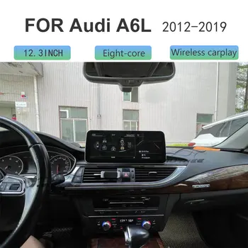 Android de 10 carros de Rádio Para a Audi A6L 2012-2019 DE 12,3 POLEGADAS Áudio Player Multimídia GPS de Navegação Chefe da Unidade de HD, Tela de Toque carplay