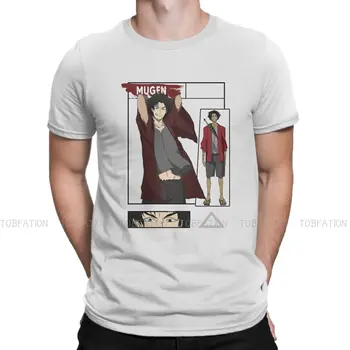Samurai Champloo Anime Tecido Camiseta Mugen Memória Camiseta Básica De Grandes Dimensões Homens T-Shirt De Impressão Da Moda