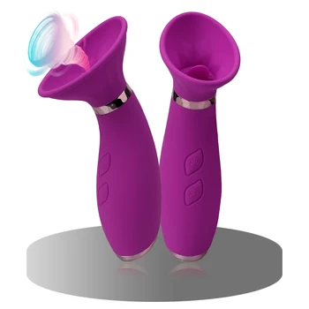 Língua Lambendo Vibração Sex Shop Vagina Mamilo Chupar O Vibrador Estimulador Do Clitóris Brinquedos Do Sexo Feminino Masturbadores De Silicone