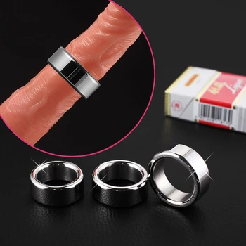 26 mm 28 mm a 30 mm, de Aço Inoxidável, Anéis penianos Metal Masculino Castidade Dispositivo de Atrasar a Ejaculação precoce Pênis Anéis de Brinquedos Sexuais Para Homem