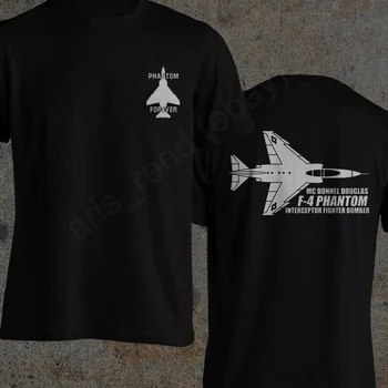 F4 Phantom Interceptor Caça-Bombardeiro Homens T-Shirt De Manga Curta Casual 100% Algodão O-Pescoço Verão TShirt