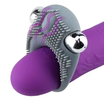 Pênis Vibratório, Anel de retardar a Ejaculação Bullet Vibrador Massageador do Clitóris os Brinquedos Sexuais para os Homens do sexo Masculino Pau Anéis de Silicone