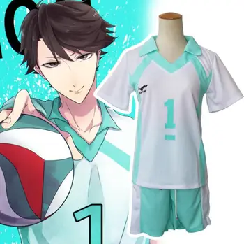 Haikyuu 2 Estilos de Anime Oikawa Tooru Trajes Cosplay Uniforme Jersey Alta Escola de Vôlei do Clube Camisas e Calças