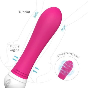 Vibrador de Silicone Vibradores para as Mulheres do Ponto de G Vagina Masturbar Vibrador Estimulador do Clitóris Mini Anal Massager de Brinquedos Sexuais para Adultos