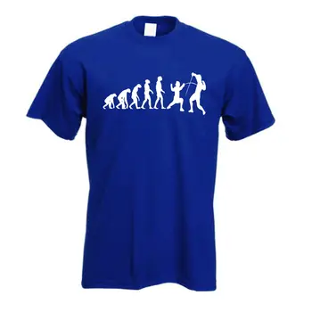 Novidade Camisas dos Homens de Roupas de Marca Esgrima T-Shirt | Evolução da Luta de Espada T-Shirt GRÁTIS do reino UNIDO P&P Evoluir do Homem Camiseta