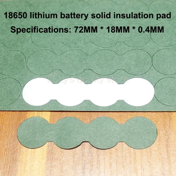 100pcs/monte 18650 Bateria de Lítio Negativa de Isolamento Sólido Pad 4s Indigo Superfície do Papel Acessórios Acessórios de Diy
