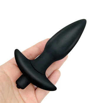 10 Velocidade de Silicone Anal Butt Plug Massageador de Próstata Adulto Gay Brinquedos Plug Anal Erótica Mini Bullet Vibrador Brinquedos Sexuais para Mulheres, Homens
