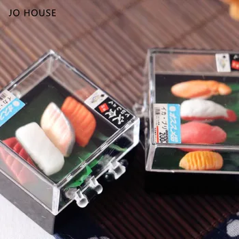 JO CASA 4pcs/set Japonês Sushi 1:12 1:6 Casa de bonecas Minatures Modelo de Acessórios de Casa de bonecas