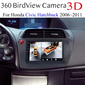 Para Honda Civic Hatchback 2006~2011 Multimídia para Carro GPS de Navegação de Rádio NAVI Player Integrado CarPlay 360 BirdView 3D