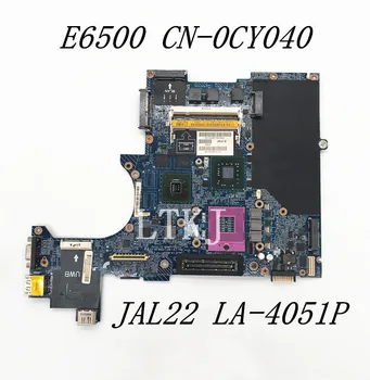 Placa-mãe Para DELL Latitude E6500 Laptop placa-Mãe CN-0CY040 0CY040 CY040 JAL22 LA-4051P G98-740-U2 GPU DDR2 100% Testado