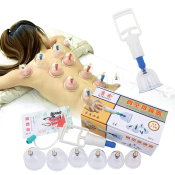 Anti-Celulite Medicina Chinesa Terapia Conjunto De Vácuo De Massagem, Fisioterapia Frascos Para O Corpo Massager Elétrico Ventosas De Degustação