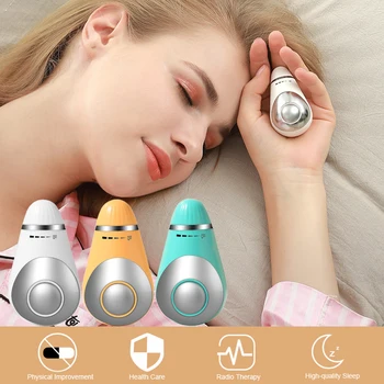 Carregamento USB Microcorrente Sono Instrumento de Auxílio Estresse de Pressão, Aliviar a Melhor Dormir Dispositivo a Terapia de Hipnose Massager Ferramenta