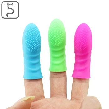 Dedo De Luva Vibrador De Silicone G Spot Massagem Estimulante Masturbador Brinquedos Sexuais Para As Mulheres Lésbicas Orgasmo Adulto Do Produto
