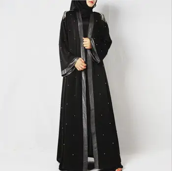 Arabian Traje De Manga Longa Vestimenta Muçulmana Mulheres Dubai Abaya Bangladesh Vestes Femme Marocaine Hijab Turco Saias Dubia Kaftan