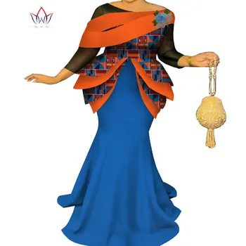 Plus Size Africana Vestidos Para Mulheres Boho Pano África Infinito Veste-se Dashiki, peças de Vestuário Senhoras Ancara Feminino Vestido de Patchwork WY7997