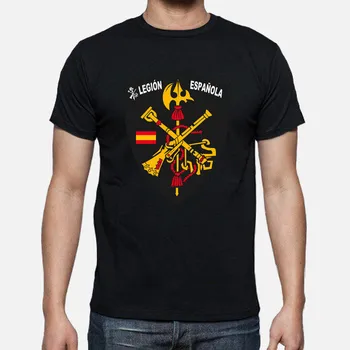 Legião Espanhola Emblema Da T-Shirt. De Algodão de alta Qualidade, Solto, Tamanhos Grandes, Respirável Superior, Casual T-shirt S-3XL