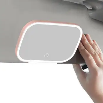 Viseira De Sol Do Carro Espelho De Maquilhagem Smart Touch Control Design Viseira Espelho De Maquilhagem 3 Modo De Luz De Dimmable Com Built-In Bateria