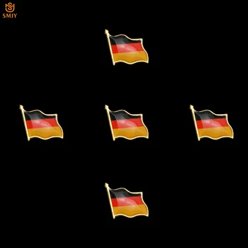 5Pcs alemão Emblema Lembrança Bandeira Nacional Pintadas de Artesanato Broche de Laço Chapéu Antigo Borboleta Fivela Pin de Coleção