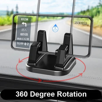 Rotary snap-em 360 graus do carro móvel de telefone do suporte de painel colar suporte universal para carro suporte de acessórios auto