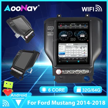 Android 9.0 GPS tesla estilo Car Multimedia player Para o Ford Mustang 2015-2019 de Navegação GPS autoradio estéreo Leitor de chefe de unidade