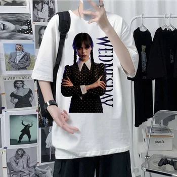 eu Odeio Tudo, quarta-feira Addams t-shirt das mulheres gráfico feminina de quadrinhos roupas de streetwear
