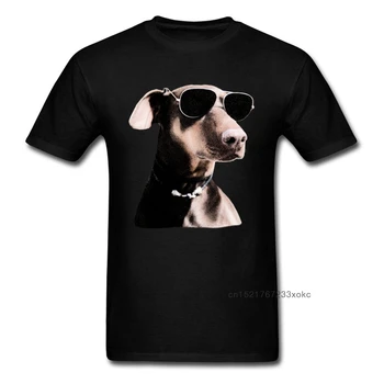Hipster Dachshund Marrom T-shirt dos Homens de Preto, T-Shirt 3D Cão de Impressão Roupas de Verão Camiseta de Algodão Tops Tees Descoladas Streetwear