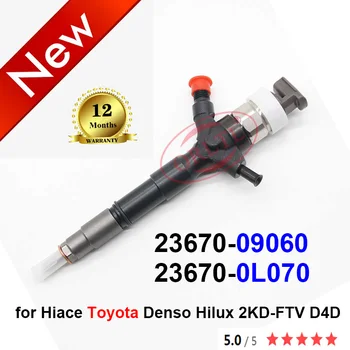 Novo Injector 23670-09060 23670-0L070 de Alta Qualidade Injector 2367009060 236700L070 para Toyota Hiace Denso Hilux 2KD-FTV D4D