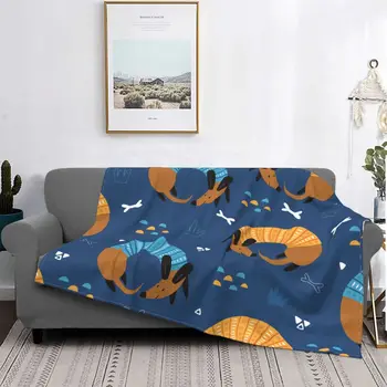 Kreative Lustige Dackel Für Kinder Decke Hund Liebhaber Flanell Lustige Atmungsaktive Werfen Decke für Zu Hause Dekoration