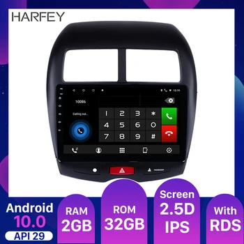 Harfey de 10,1 polegadas Android 10.0 Rádio do Carro para 2011 2012-2015 Mitsubishi ASX, o Peugeot 4008 CITROEN GPS Stereo car Multimedia Player