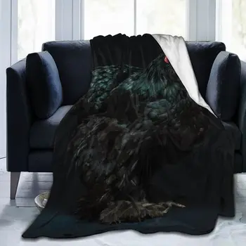 A moda animal Galo impressão 3D impresso cobertor colcha cobertor retro roupa de cama praça para piquenique macio cobertor Seco Rápido