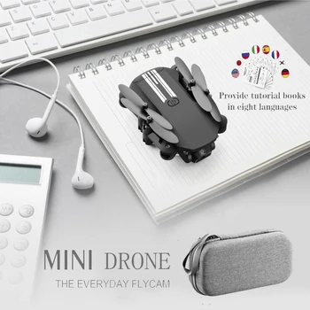 Mini RC Drone LS-MIN 480P a 1080P 4K Câmera do Wifi do HD Fpv Dobrável Fotografia Quadcopter Profesional Selfie Drones Brinquedos para meninos