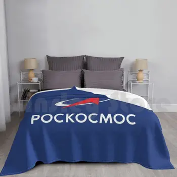 Pockocmoc Espacial Russa Logótipo Do Programa De Cobertor De Moda Personalizada Roscosmos Espaço Da Agência Espacial Insígnia, Logótipo