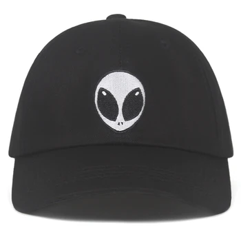 2021 Nova Moda Alienígenas Snapback Outstar Pires de Espaço E. T UFO Fãs Preto Boné de Beisebol de Hip Hop Chapéu de Papai Chapéu para Homens Mulheres
