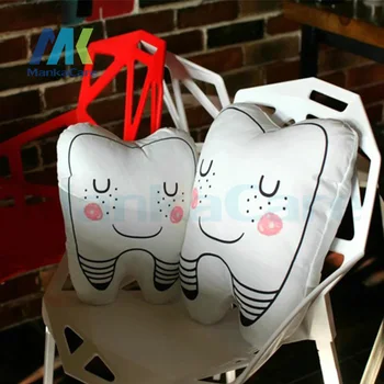 1 pc Novo dente travesseiro em forma de almofada lavável criativas de presentes de Dia das Crianças Presentes Clínica Dentária dom dentes tipo de Ralo