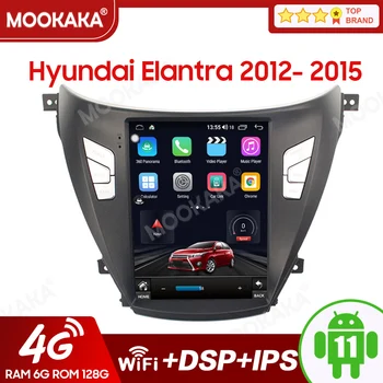 Android 10 Para Hyundai Elantra 2012 - 2015 som do Carro, auto-Rádio com Tela de GPS, Leitor Multimídia GPS Navigaion 2 din DVD Estéreo
