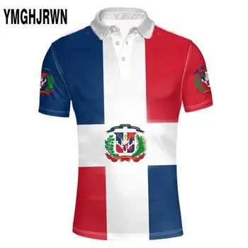 DOMINICA juventude free nome personalizado número de dma camisa Polo bandeira de nação espanhola Dominicana Dominicana, impressão de fotos logotipo da roupa