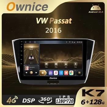 K7 Ownice Android 10.0 6G 128G auto-Rádio Estéreo Panorâmica de 360 para VW PASSAT 2016 Auto GPS Chefe da unidade DSP 8 Núcleo de 1280*720 4G LTE