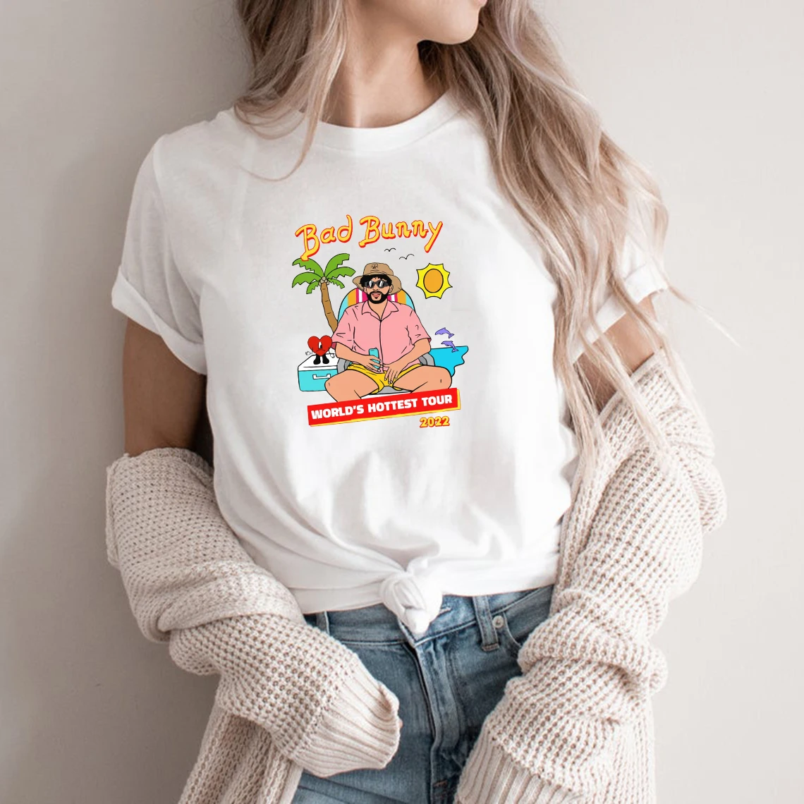 Má-Coelho T-Shirt Mundo mais Quentes da Turnê Tshirt Homens Mulheres T-Shirt Vintage Gráfico T-Shirts de Verão de Manga Curta Casual Tops Tee