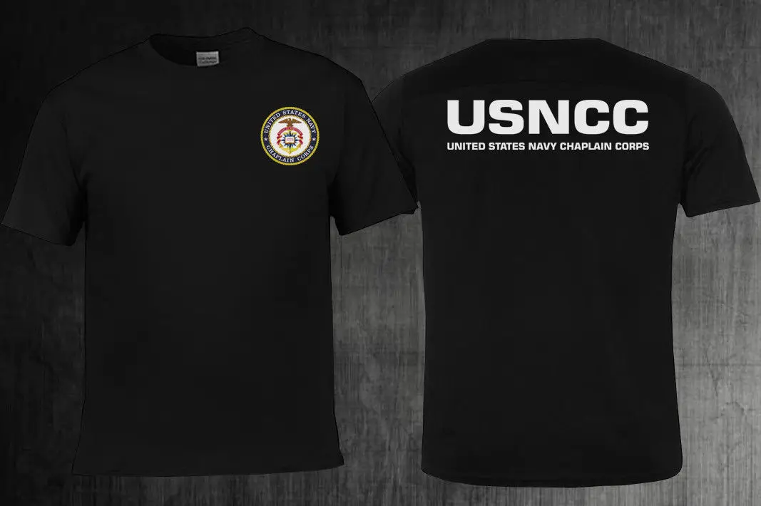 Moda verão Exército dos EUA Capelão do Corpo de T-Shirt da Marinha Capelão T-Shirt dos Homens do Algodão de Manga Curta, Camisetas, Tops Harajuku