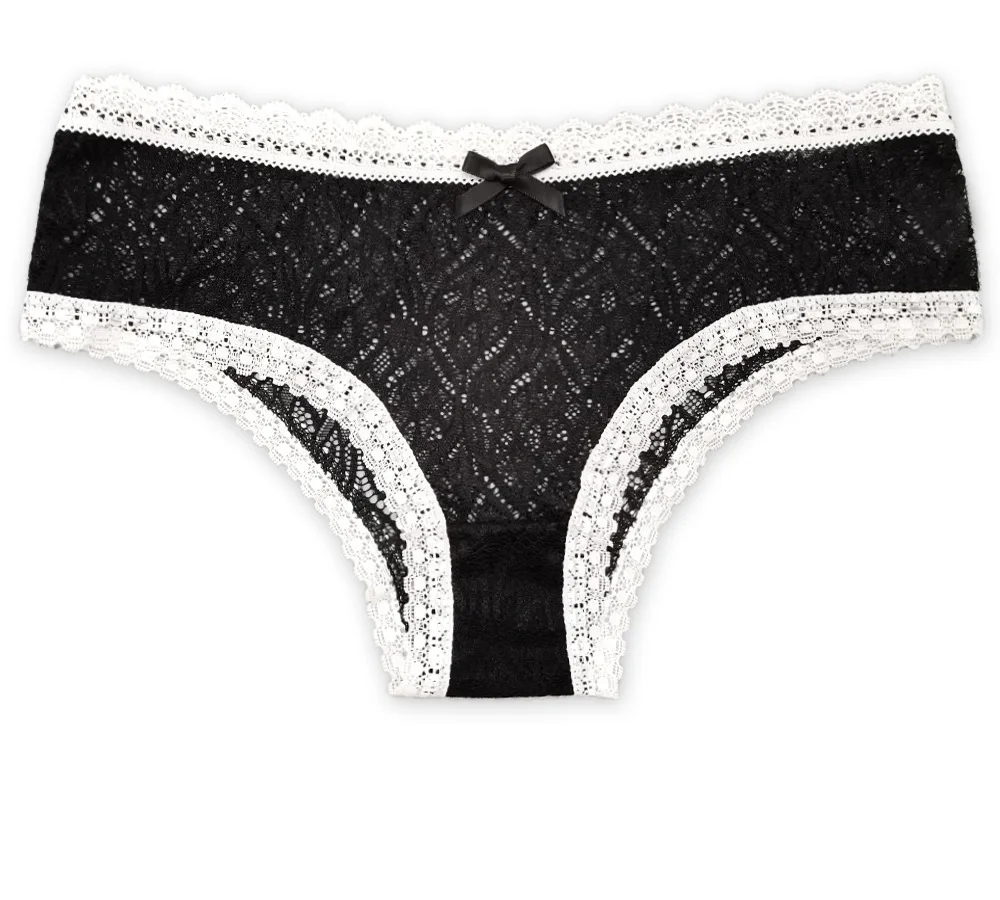 6PCS Mulheres Underwear sem Emenda de Calcinha Feminina Laço Arco Cuecas em Cuecas de Lingerie Ocos Cuecas Sexy de Calcinha