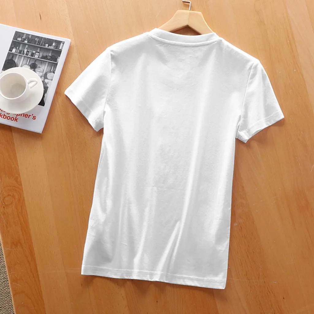 Exclusivo guaxinim pouco amigo bonito Crewneck T-shirt Branca Sarcástico HarajukuTops Tees Tamanho Europeu