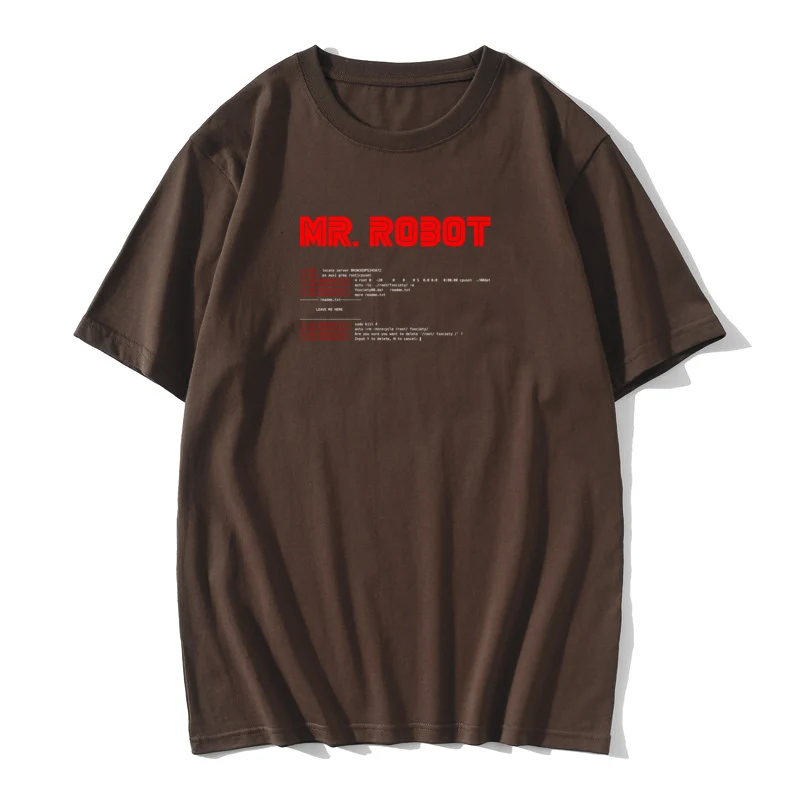 Legal Mr Robot Tops, T-Shirt De Programação Programador Tees Desenvolvedor De Código Camisetas Homens Da Tripulação Pescoço Algodão Fitness Tamanho Grande Tees