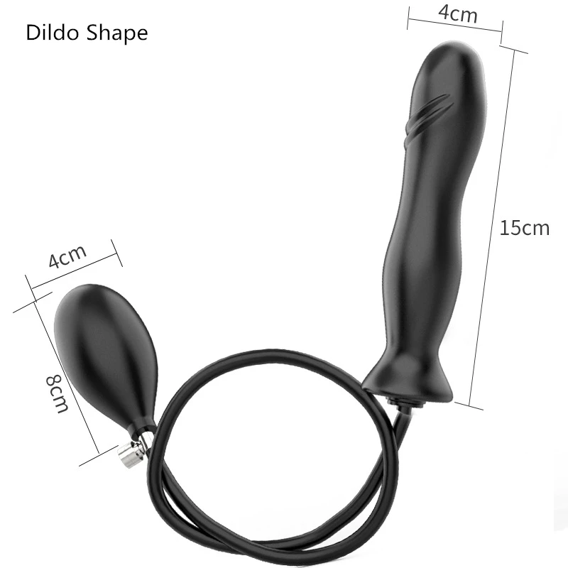 Inflável enorme Plug Anal em Silicone Anal Expansor Dilatador Vaginal Dilatador Ânus Estimular o Butt Plug Anal Brinquedos do Sexo para Homens